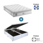 Conjunto Baú Epics+Colchão Correct Confort Sealy