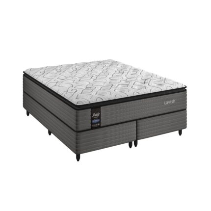 Colchão Lavish Sealy Posturepedic de 33 cm, oferecendo tecnologia avançada para conforto e suporte otimizados.