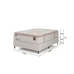 Conjunto Box Epics+Colchão Sealy New Royal Comfort Plus 40cm - Imagem 3