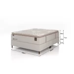Conjunto Box Epics+Colchão Sealy New Royal Comfort Plus 40cm